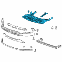 OEM 2020 Chevrolet Trax Splash Shield Diagram - 42532659