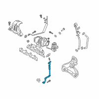 OEM Kia Pipe-Oil TURBOCHARGE Diagram - 282452B721