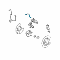 OEM Mercury Milan Brake Hose Diagram - 6E5Z-2282-AA