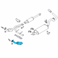 OEM 2017 Ford F-150 Catalytic Converter Diagram - FL3Z-5E212-E