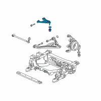 OEM 2008 Honda S2000 Arm, Right Rear (Upper) Diagram - 52390-S2A-J02