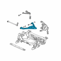 OEM 2002 Honda S2000 Arm, Left Rear (Lower) Diagram - 52360-S2A-000