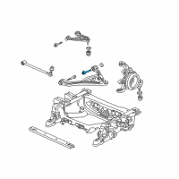 OEM Honda S2000 Bolt B, RR. Arm Adjust (Lower) Diagram - 90173-S2A-000