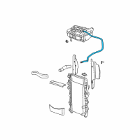 OEM 1998 Dodge Durango Hose-COOLANT Reserve Tank 1FT Diagram - HHR00290AA