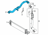 OEM Ford Bronco Sport DUCT - AIR Diagram - LX6Z-6C646-G