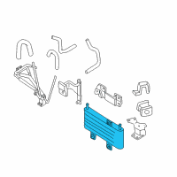 OEM 1999 Infiniti QX4 Cooler Assembly-Oil Diagram - 21606-0W010