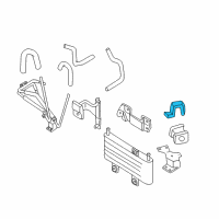 OEM 1999 Infiniti QX4 Bracket-Power Steering Tube Diagram - 49732-VZ20C