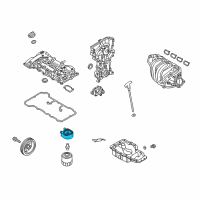 OEM Kia Optima Cooler Assembly-Engine Oil Diagram - 264102E010