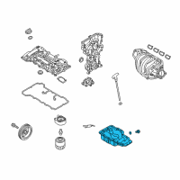 OEM 2020 Hyundai Elantra Pan Assembly-Engine Oil Diagram - 21510-2E023