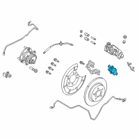 OEM 2013 Ford C-Max Rear Pads Diagram - BV6Z-2200-C