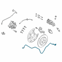 OEM 2017 Ford C-Max Brake Tube Diagram - FV6Z-2C008-B