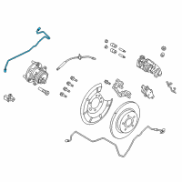 OEM 2017 Ford C-Max Brake Tube Diagram - FV6Z-2265-A