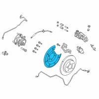 OEM 2014 Ford C-Max Splash Shield Diagram - AV6Z-2C028-A