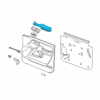 OEM Chevrolet Avalanche 1500 Armrest, Front Side Door Diagram - 88981549