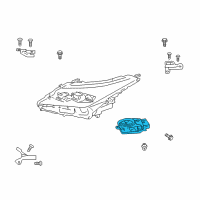 OEM 2019 Lexus RX450hL Computer Sub-Assembly, HEADLAMP Diagram - 81056-48C80