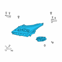 OEM 2019 Lexus RX350 Headlamp Assembly, Right Diagram - 81110-0E290