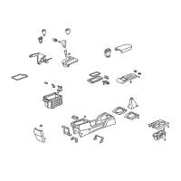 OEM Honda Lock, Armrest Diagram - 83418-SDA-A01