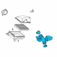 OEM Lexus LX570 Hose Assy, Air Cleaner Diagram - 17880-38040