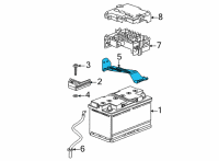 OEM Cadillac Bracket Diagram - 84644224