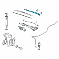 OEM 2017 Chevrolet Malibu Wiper Arm Diagram - 23353585