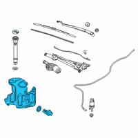 OEM 2018 Chevrolet Malibu Washer Reservoir Diagram - 84763238