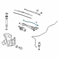 OEM 2021 Chevrolet Malibu Washer Hose Diagram - 84112876