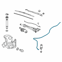 OEM 2016 Chevrolet Malibu Washer Hose Diagram - 23487073