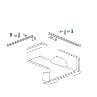 OEM 2012 GMC Sierra 1500 Mount Kit Nut Diagram - 15793832