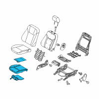 OEM Ford Fiesta Seat Cushion Pad Diagram - BE8Z-54632A22-B