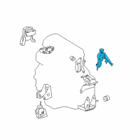 OEM 2011 Toyota Matrix Rear Mount Diagram - 12371-0H080