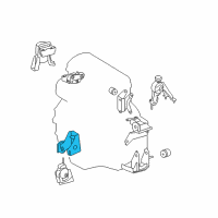 OEM Toyota Corolla Front Mount Bracket Diagram - 12311-0H140