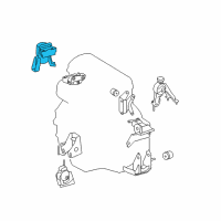 OEM 2011 Toyota Matrix Side Mount Diagram - 12305-0H020