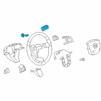 OEM 2010 Cadillac CTS Paddle Switch Diagram - 20892780