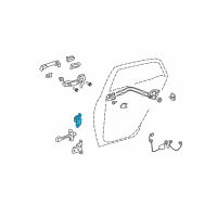 OEM Lexus GS200t Hinge Assembly, Rear Door Diagram - 68760-20122