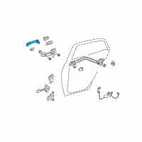 OEM 2011 Toyota RAV4 Handle, Outside Diagram - 69211-12220-P5