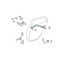 OEM Scion Lock Cable Diagram - 69730-52140