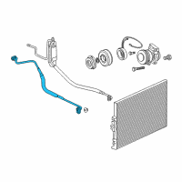 OEM 2003 Jeep Grand Cherokee Line-A/C Discharge Diagram - 55116467AC