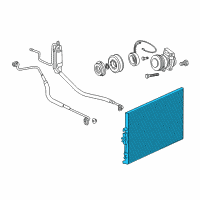 OEM 2004 Jeep Grand Cherokee CONDENSER-CONDENSER And Aux Toc Diagram - 55116931AA