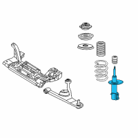 OEM 2010 Chrysler PT Cruiser DAMPER-STRUT Diagram - 4656449AD