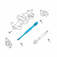 OEM 2009 Ford F-250 Super Duty Intermed Shaft Diagram - 7C3Z-3E751-B