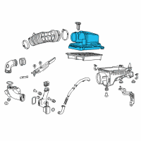 OEM 2015 Honda Civic Cover, Air Cleaner Diagram - 17210-RX0-A00