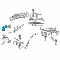 OEM 2014 Honda Civic Tube A, Air Inlet Diagram - 17252-RX0-A00