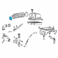 OEM Acura ILX Clamp, Air Flow (80) Diagram - 17315-R40-003