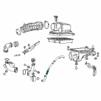 OEM 2012 Honda Civic Tube F, Air Inlet Diagram - 17262-RX0-A00