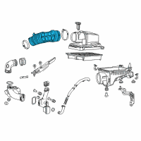 OEM Acura ILX Tube, Air Flow Diagram - 17228-RX0-A00