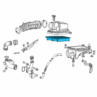 OEM 2014 Acura ILX Air Cleaner Element Assembly Diagram - 17220-RX0-A00