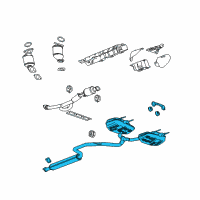 OEM Buick LaCrosse Muffler & Pipe Diagram - 23412412