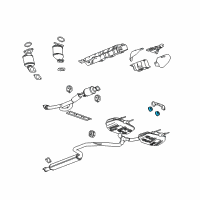OEM 2010 Buick LaCrosse Muffler & Pipe Insulator Diagram - 13255816