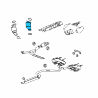 OEM 2011 Buick LaCrosse Converter & Pipe Diagram - 20907468