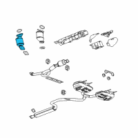 OEM Buick LaCrosse Converter & Pipe Diagram - 25798276